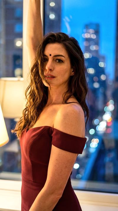 Cinematic Nighttime Elegance: Eastern Vibes in Maroon