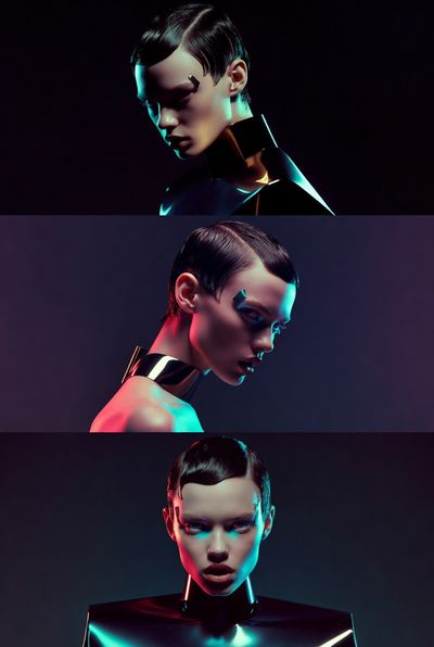 Futuristic Editorial: Bold Fashion in Cinematic Frames