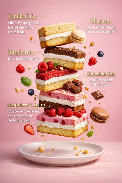 Floating Delicacies: A Sweet Symphony in Pastel Hues