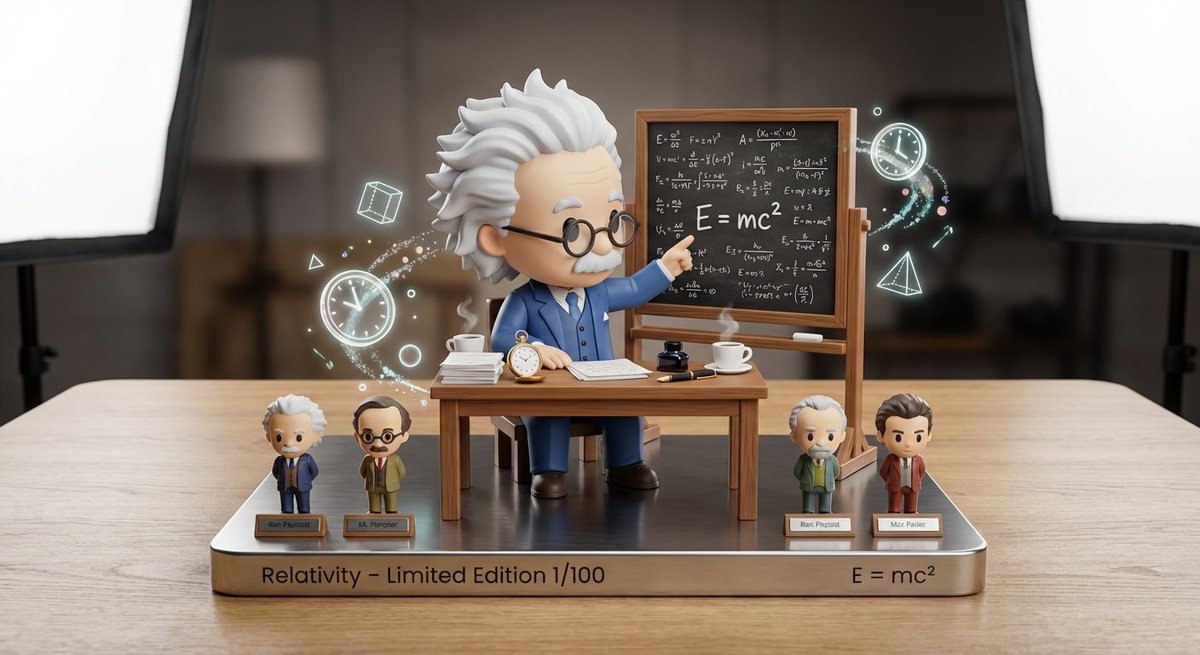 A Chibi Scientist's Relativity Lab in Vinyl Form