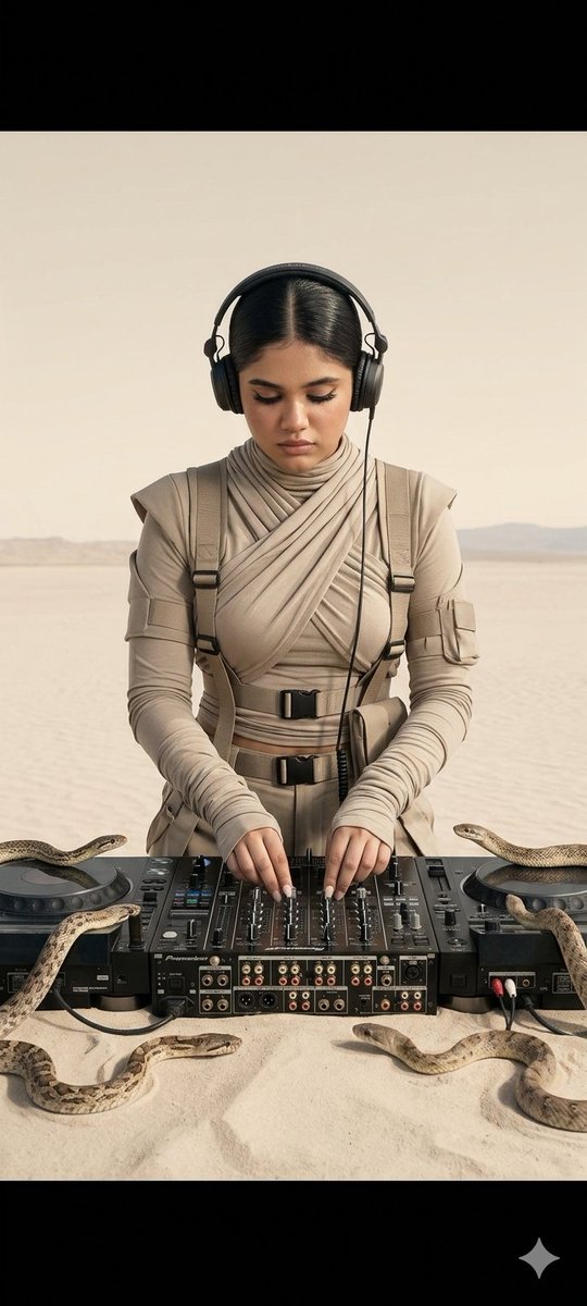 Desert Beat: A DJ's Hypnotic Performance