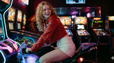 Retro Arcade Vibes: A Cinematic Chic Moment
