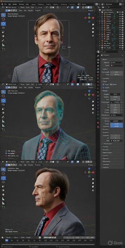 Ultra-Precise Blender Debug Interface in Dark Theme