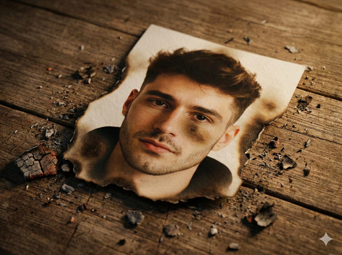 Burnt Identity: A Portrait of Resilience