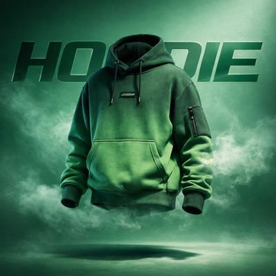 Futuristic Streetwear Hoodie in Cinematic Glow