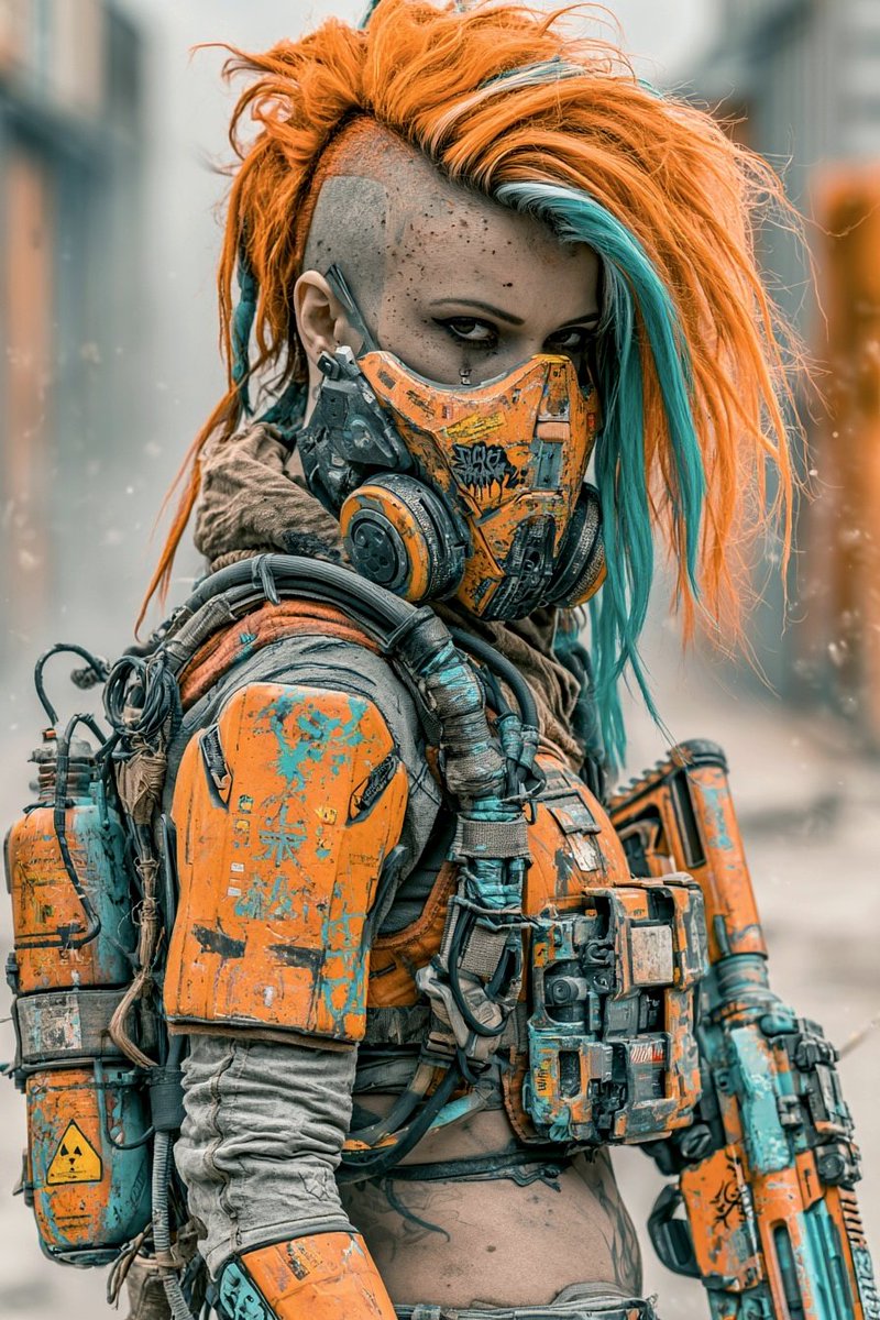 Cyberpunk Visionary: A Portrait of the Future