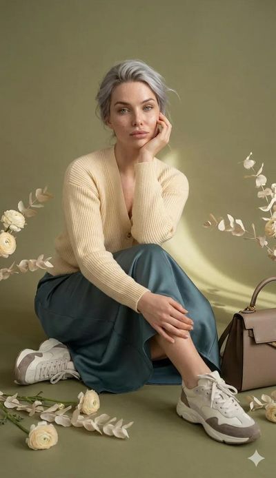 Timeless Elegance: A Fashion Portrait in Soft Hues