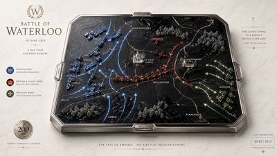 Waterloo's battlefield transforms into a luxury obsidian board game