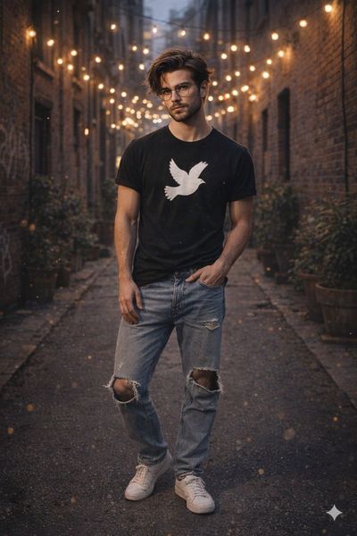Cinematic Alley Vibes: A Stylish Evening Portrait