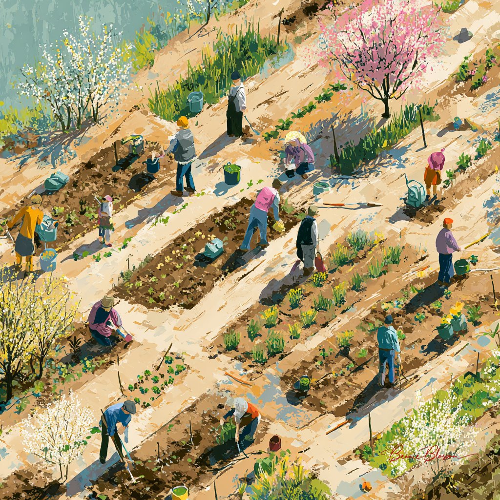 Spring Awakening in the Community Garden
