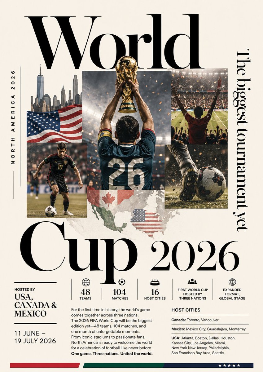 World Cup 2026 Editorial Poster