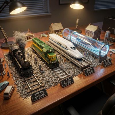 Through the Ages: Trains in 12K Detail