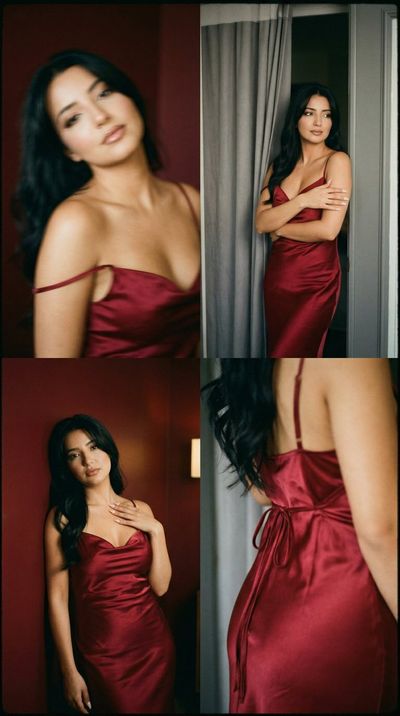 Lo-Fi Satin Boudoir in Red