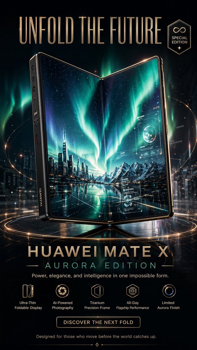 Unveiling the HUAWEI MATE X AURORA EDITION