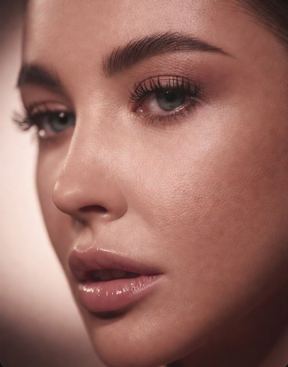 Hyper-Realistic Macro Portrait of a Woman