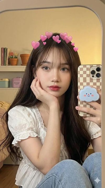 A Cozy Selfie with Heartfelt Charm