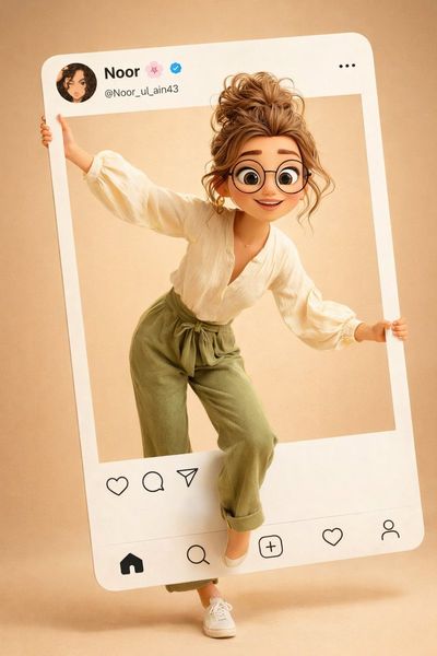 Breaking the Frame: A 3D Influencer's Escape