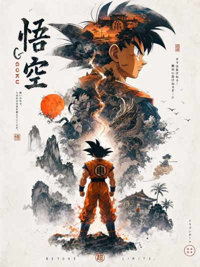 Clash of Legends: Naruto & Goku in Battle