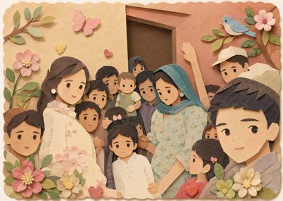 Whimsical Paper Craft Garden