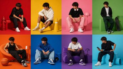 Vivid Grid of Modern Streetwear Portraits