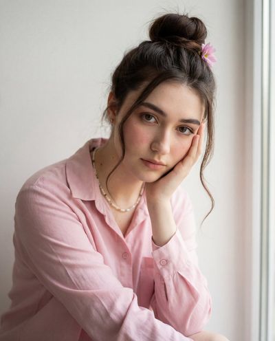 Serene Elegance: A Portrait of Calm Beauty