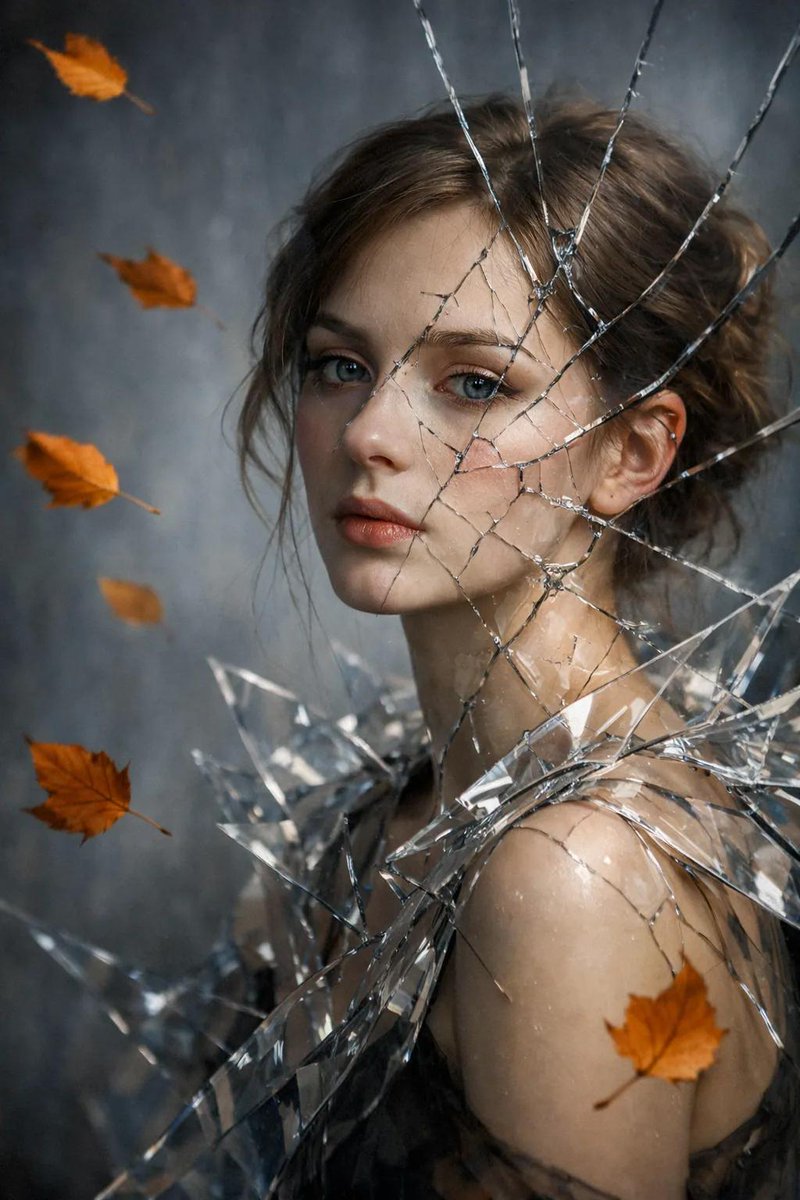 Reflections of Autumn: A Surreal Portrait