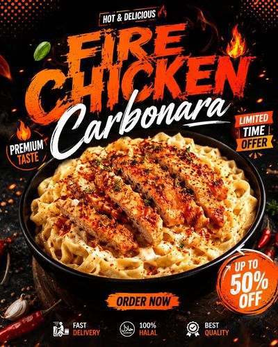 Bold Fast-Food Revolution: Premium Poster Design