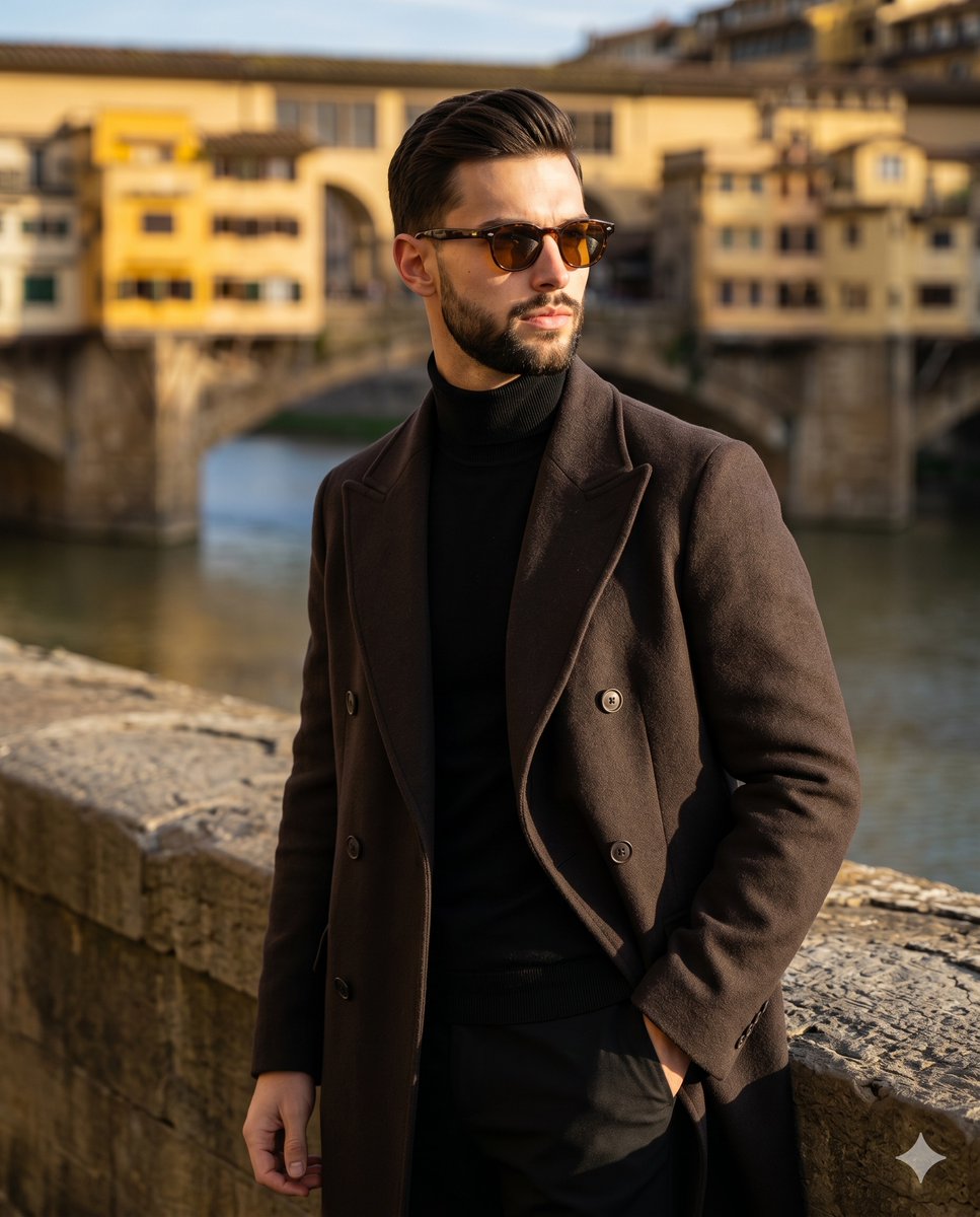 Timeless Elegance: A Modern Man in Florence