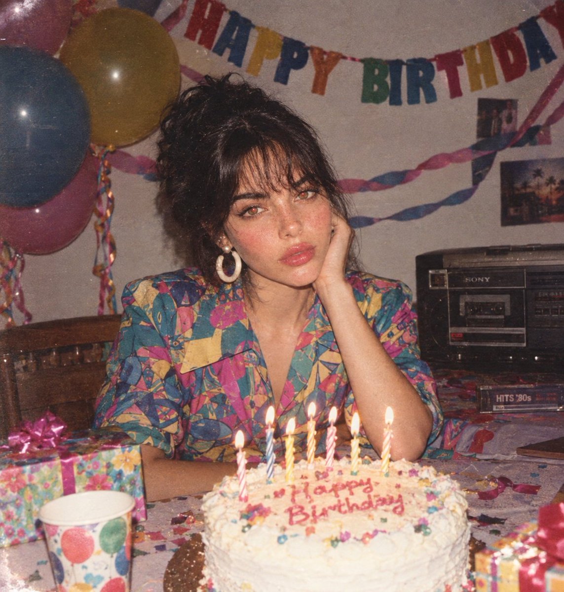 Joyful 1980s Birthday Party With Authentic Flash And Film Grain