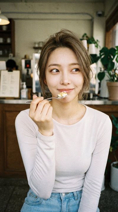Candid Cafe Portrait: A Natural Lifestyle Capture