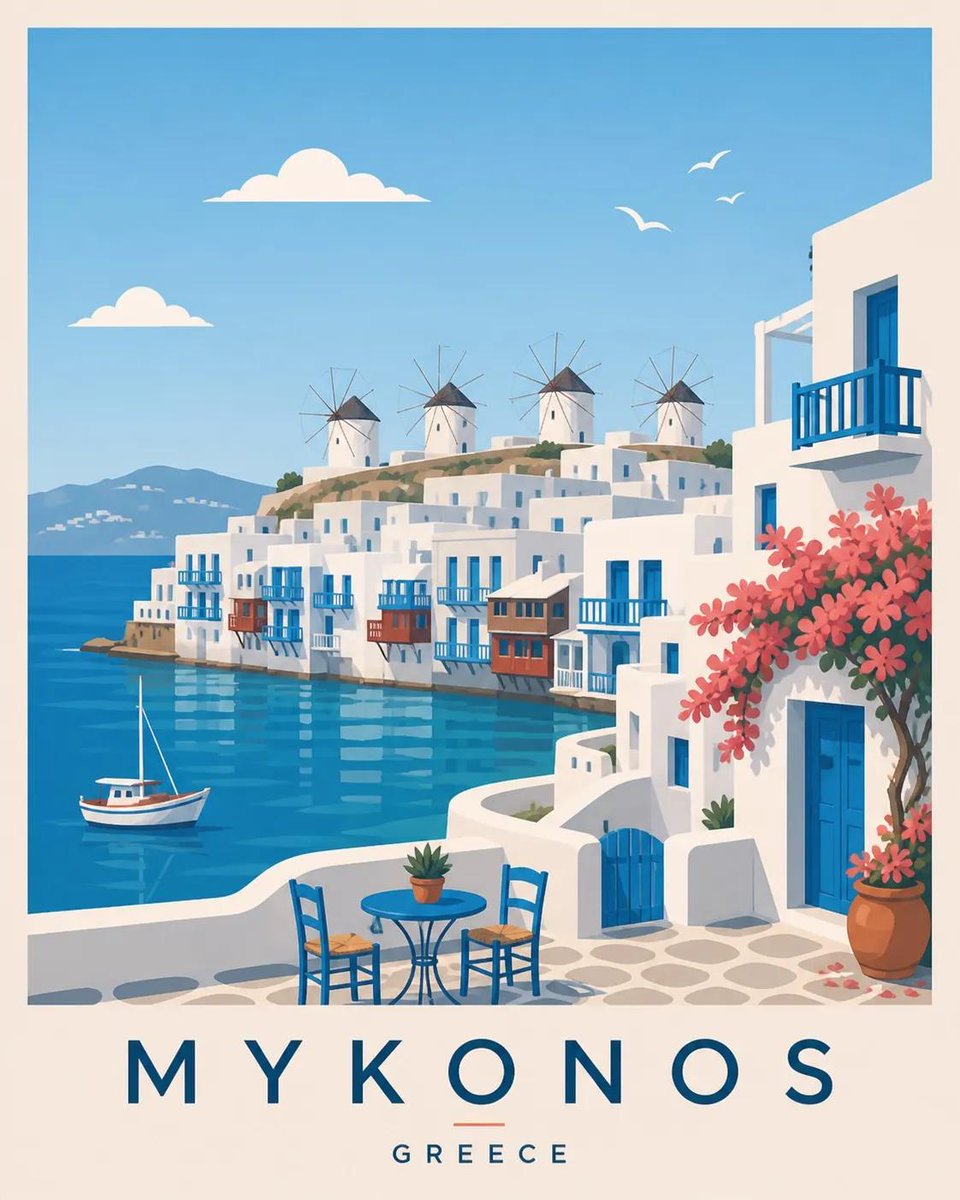 Serene Scandinavian Escape: A Minimalist Travel Poster