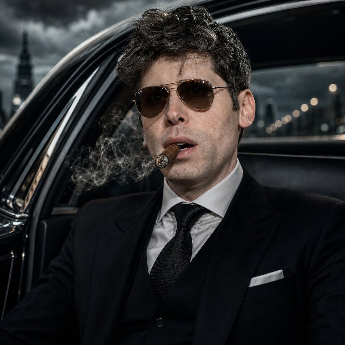 Modern Mafia Boss in Cinematic Noir