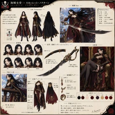 The Enigmatic Pirate Empress: A Character Sheet Unveiled