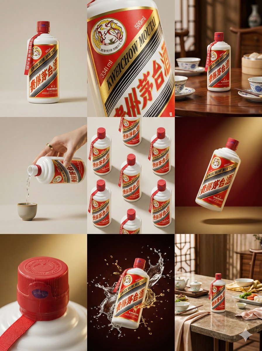 Elegant Storyboard Showcase of 茅台 White Liquor