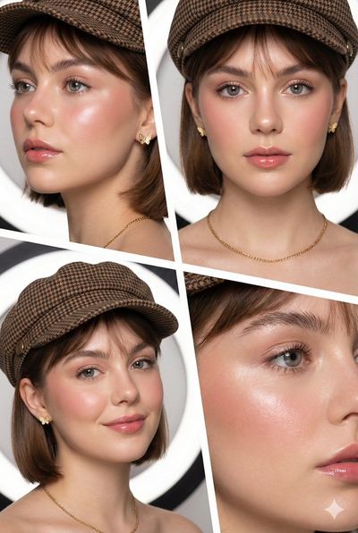 Urban Glow: A Modern Beauty Collage
