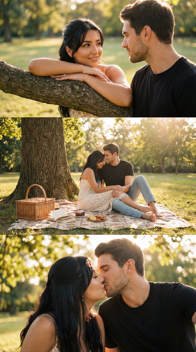 Golden Hour Romance: A Picnic Love Story