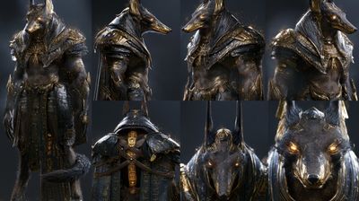 Cinematic 3D Character Reference Sheet