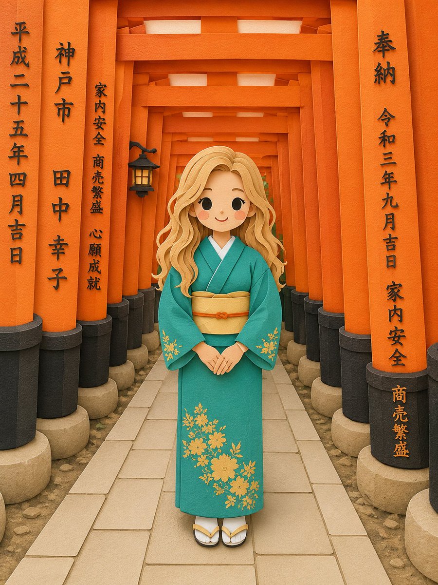A cheerful paper-cut girl smiles among layered floral diorama shadows.