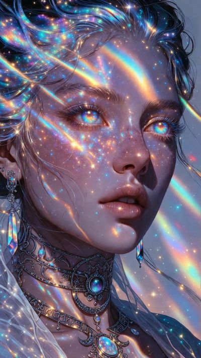 Celestial Elegance: An Anime Muse