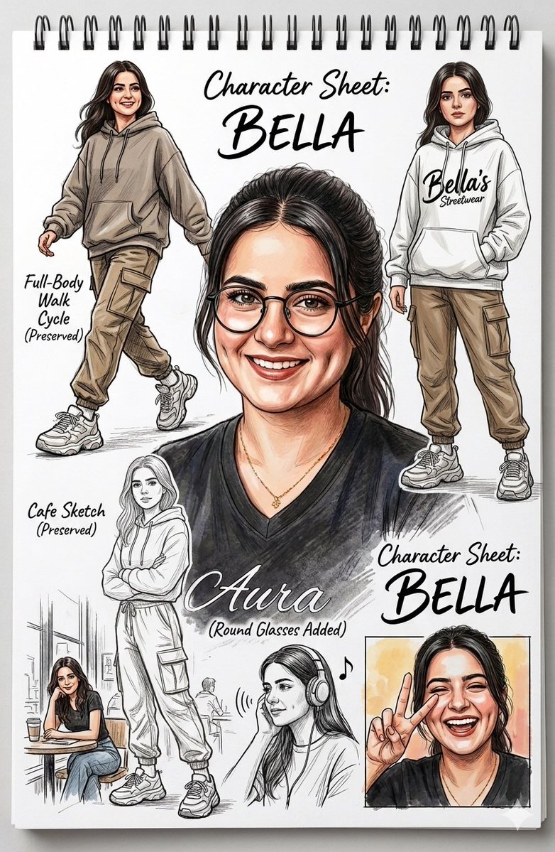 Bella's expressive portraits showcase street style and soft confidence