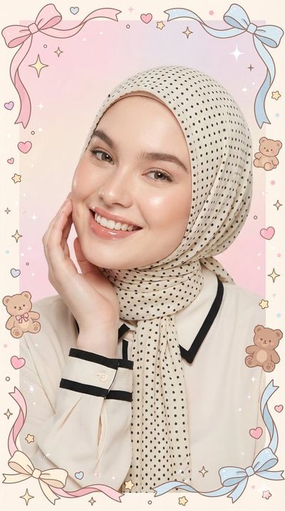 Pastel Charm: Radiant Portrait of an Indonesian Beauty