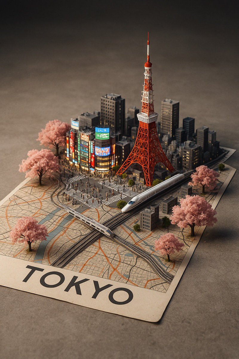 Urban Dreams: A Miniature Cityscape Unfolds