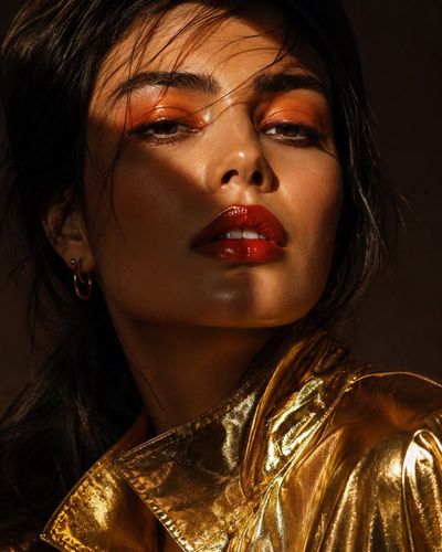 Radiant Luxe: A High-Fashion Portrait
