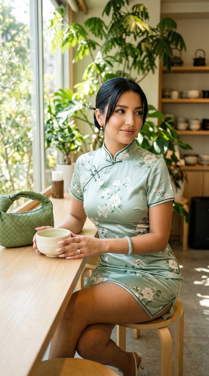 Elegance in Bloom: A Tokyo Café Scene