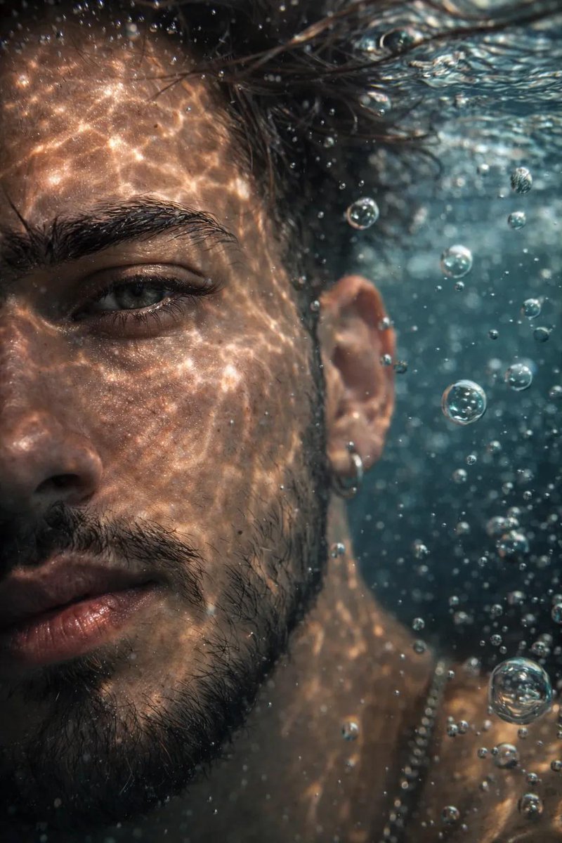 Reflections of Serenity: A Portrait Beneath the Surface