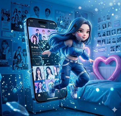 Shattering Realities: The K-Pop Dimension Break