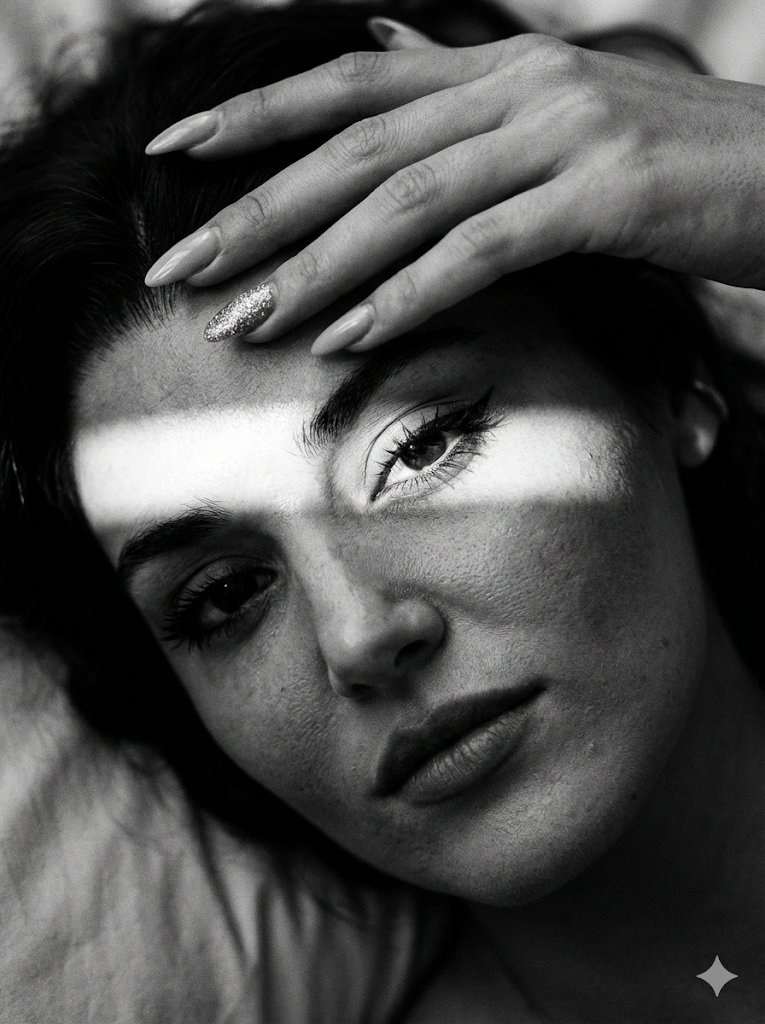 Chiaroscuro Elegance: A Film Noir Portrait