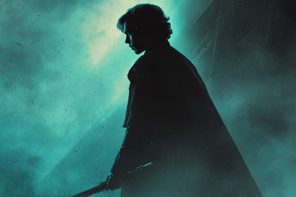 Epic Cinematic Poster with Bold Silhouettes