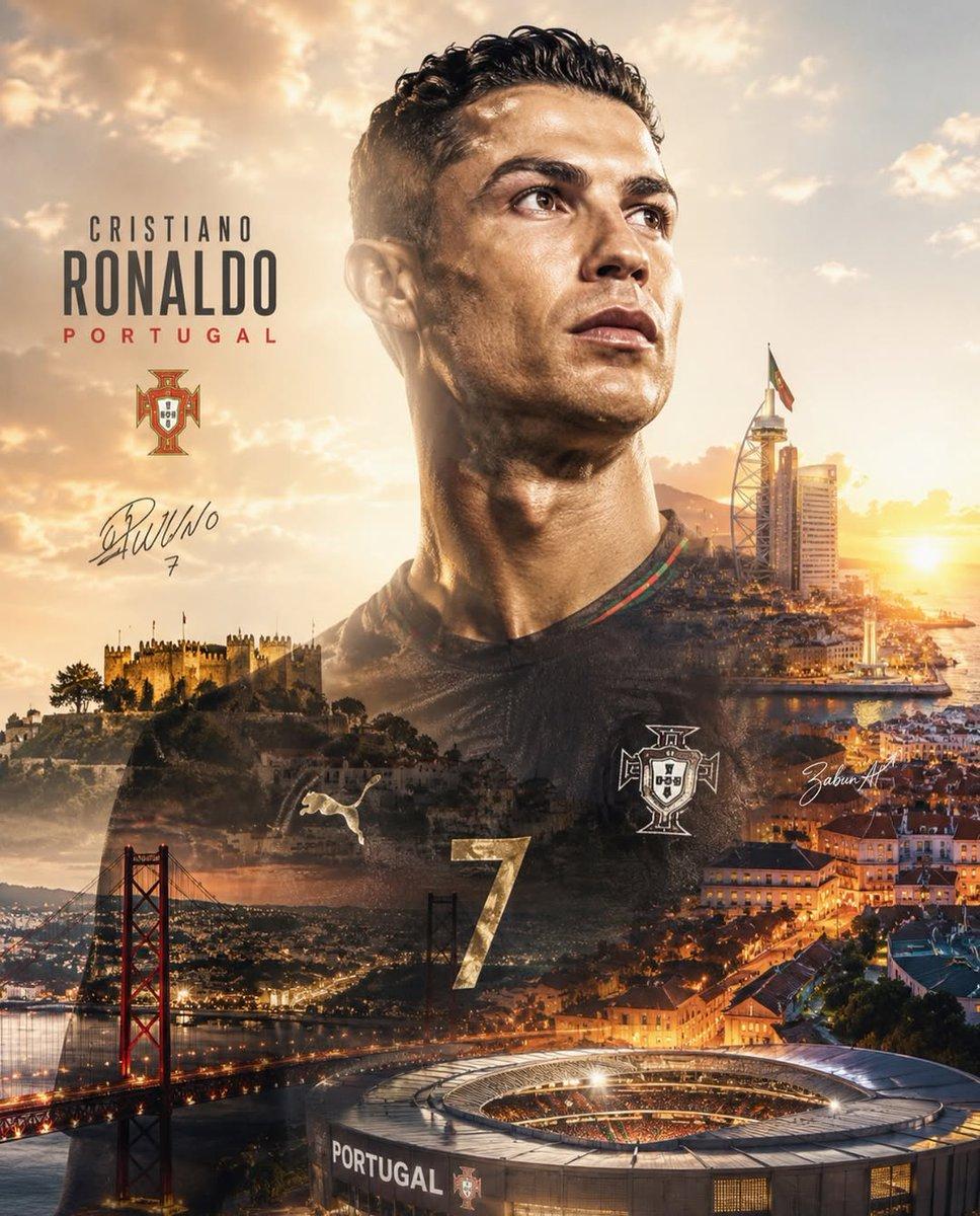 Legendary footballer gazes at horizon while city blends into his jersey