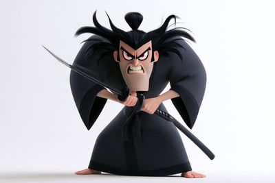 Samurai Jack becomes a polished Pixar 3D hero in dynamic pose